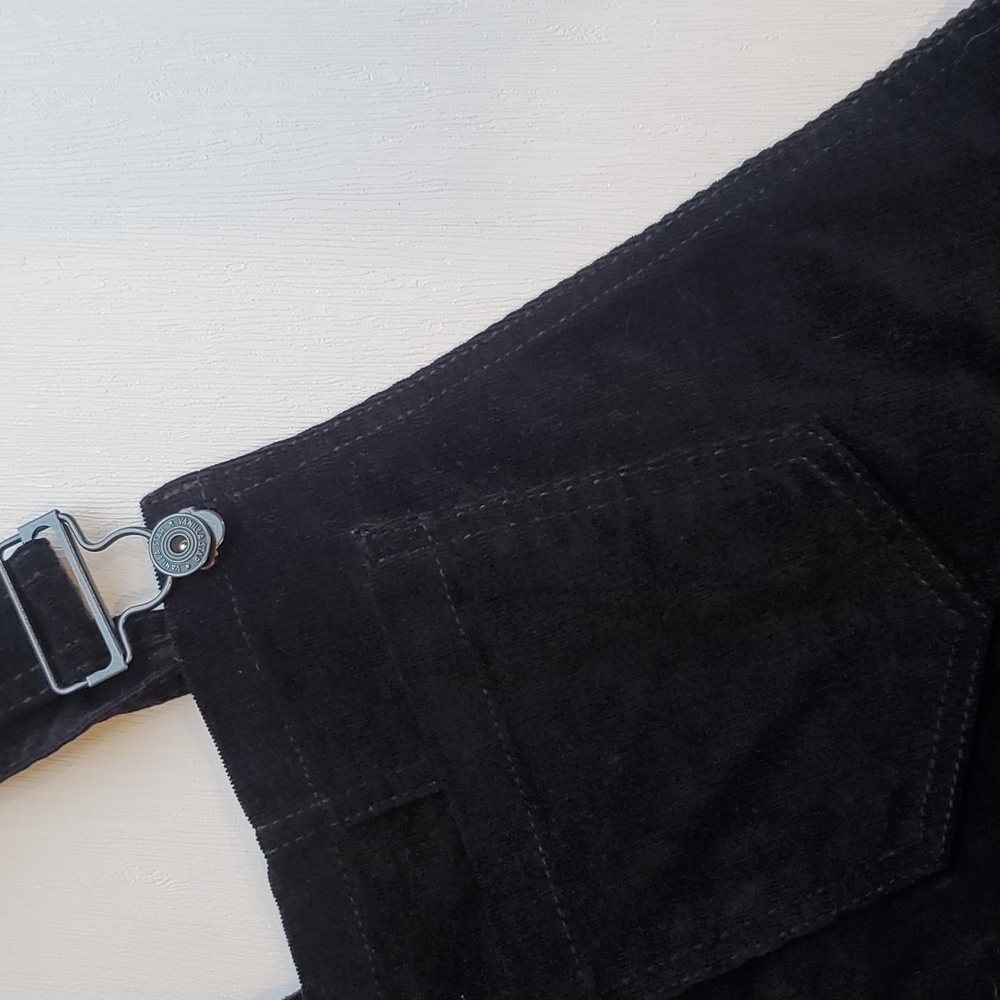Vanilla Star Black Corduroy Overall Skirt 3 - Picture 2 of 7